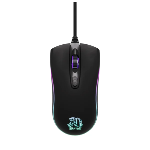 Mouse Gamer Raptor Storm Grip 4 botones 3600dpi 7 colores