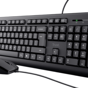 COMBO TECLADO + MOUSE TRUST PRIMO BLACK USB SILENCIOSO