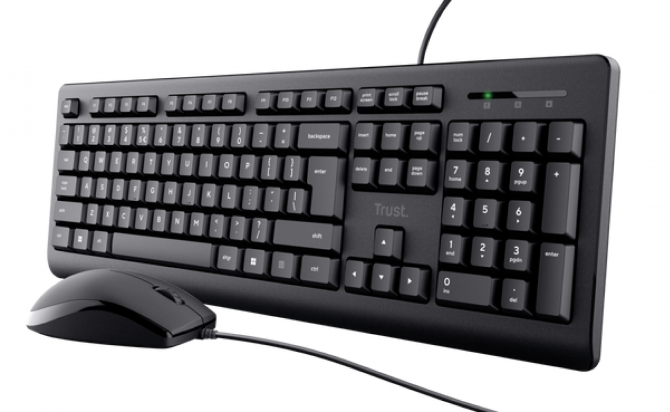 COMBO TECLADO + MOUSE TRUST PRIMO BLACK USB SILENCIOSO COMBO TECLADO + MOUSE TRUST PRIMO BLACK USB SILENCIOSO