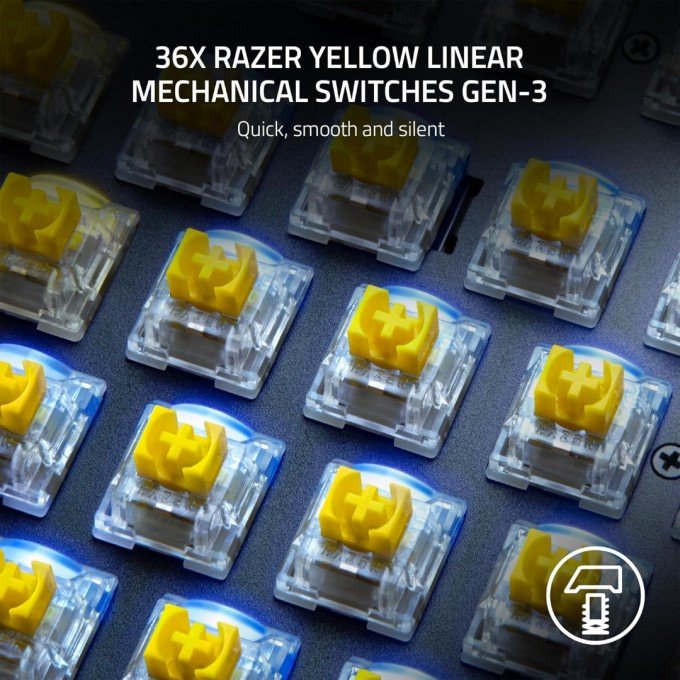 RAZER SWITCH PACK x36 YELLOW LINEAR - Imagen 4
