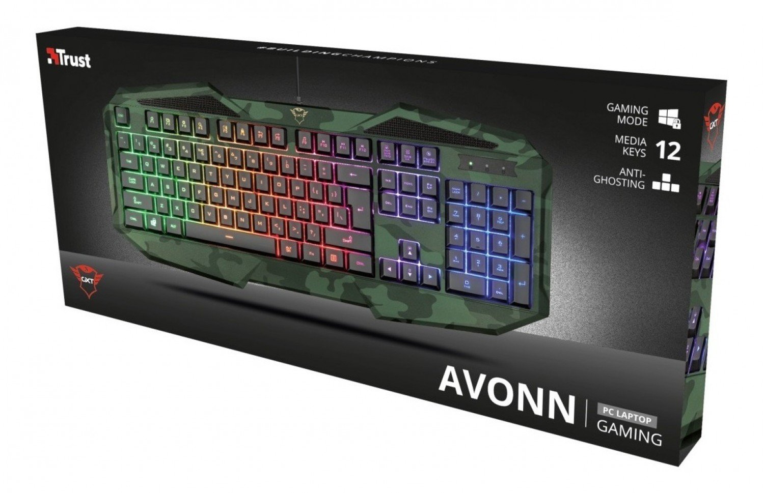 TECLADO GAMER TRUST AVONN ES GXT 830RW - Imagen 3