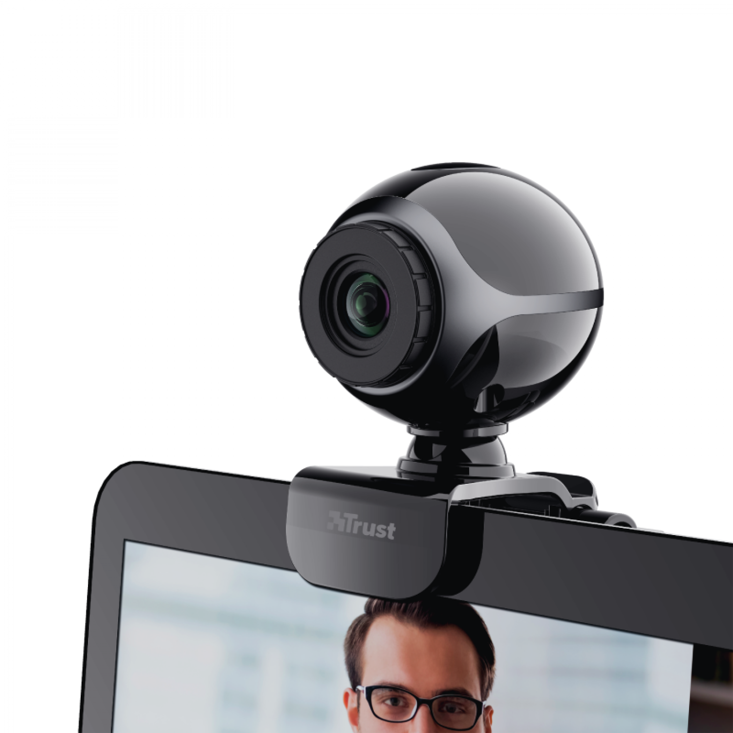 WEBCAM TRUST EXIS BLACK - Imagen 3